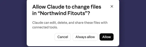 How do you connect a folder to Claude Cowork for a first task?
