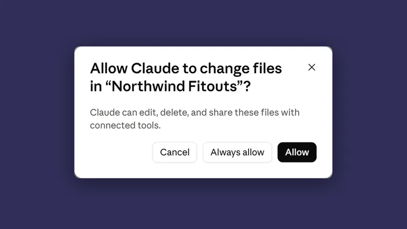 How do you connect a folder to Claude Cowork for a first task?